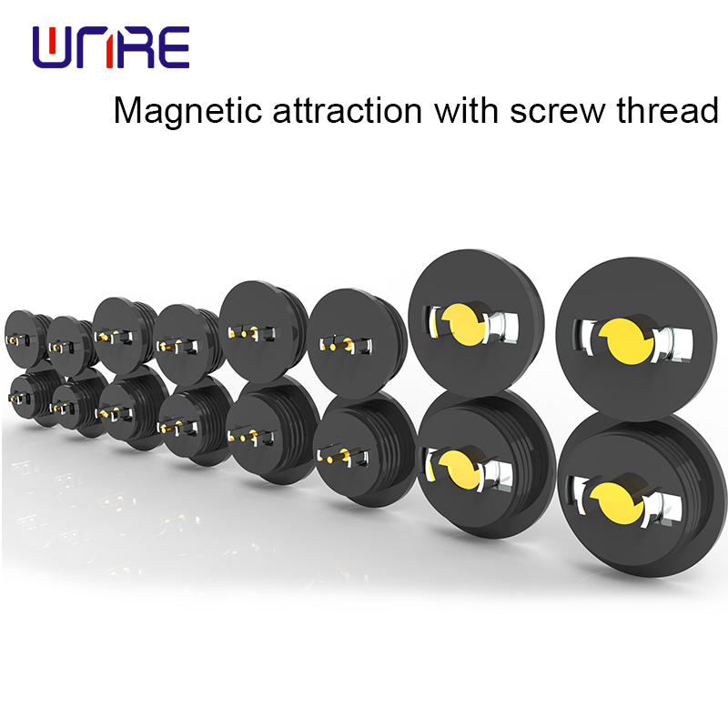 Magnetic attraction with screw thread